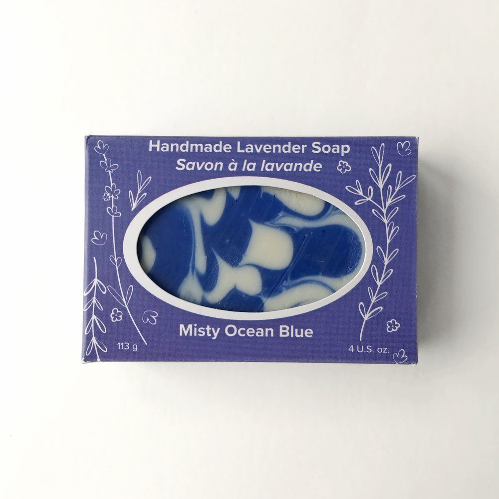 Misty Ocean Blue Bar Soap